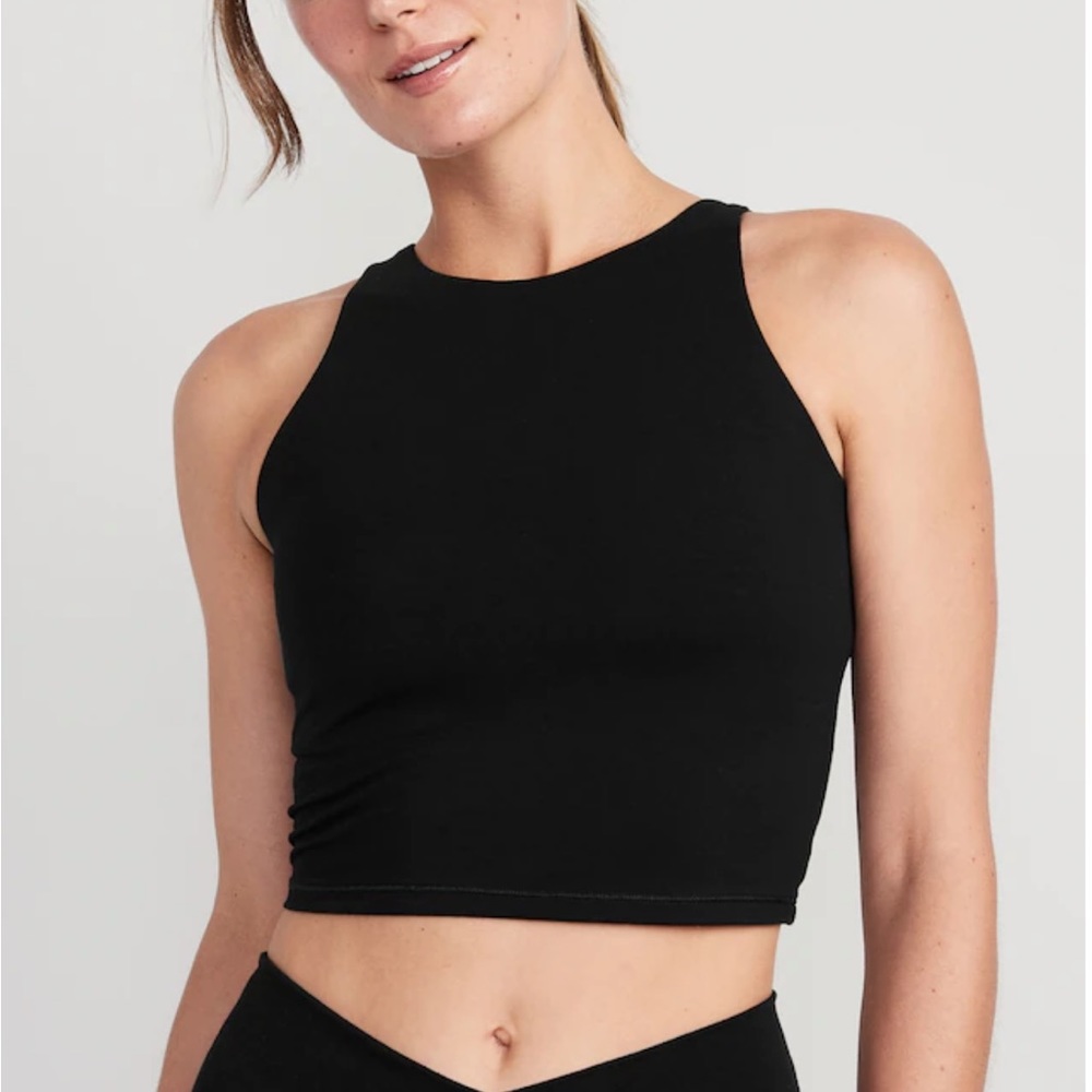 Black Light Support PowerChill Longline Sports Bra Tank - Size XL